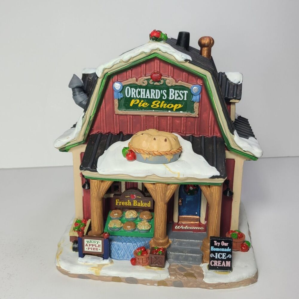 Lemax Orchard's Best Pie Shop Porcelain lighted building 05686